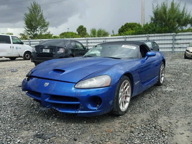 1B3JZ65Z96V100227 - 2006 DODGE VIPER SRT- BLUE photo 2