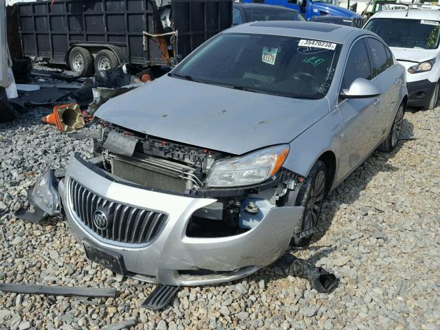 W04GS5EC8B1139082 - 2011 BUICK REGAL CXL GRAY photo 2