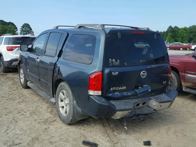 5N1AA08A45N711141 - 2005 NISSAN ARMADA SE GREEN photo 3