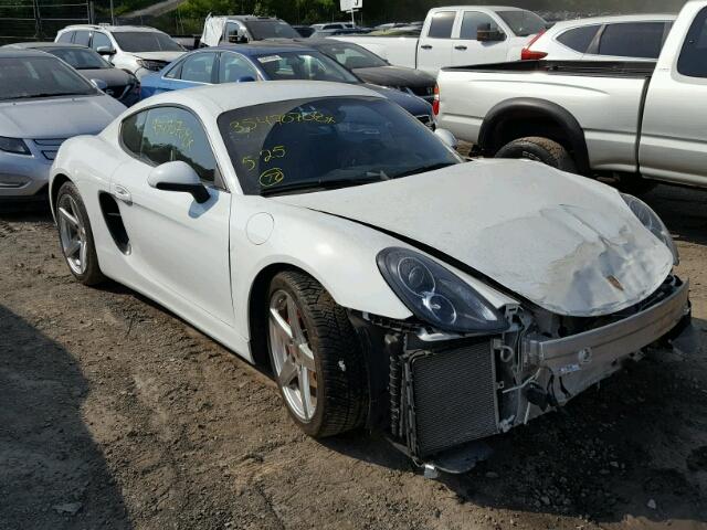 WP0AB2A85FK184699 - 2015 PORSCHE CAYMAN S WHITE photo 1