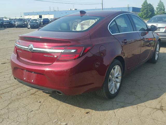 2G4GS5GX7G9148246 - 2016 BUICK REGAL PREM MAROON photo 4