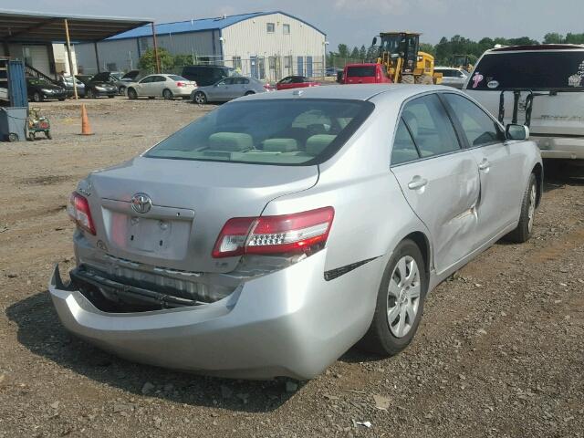 4T1BF3EK8BU698304 - 2011 TOYOTA CAMRY BASE SILVER photo 4