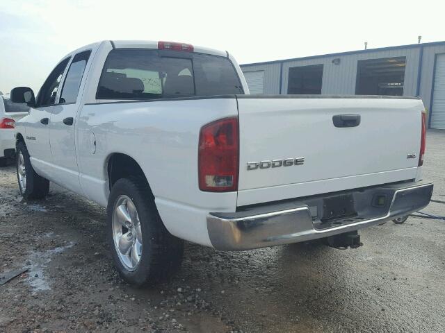 1D7HA18D84J255689 - 2004 DODGE RAM 1500 S WHITE photo 3