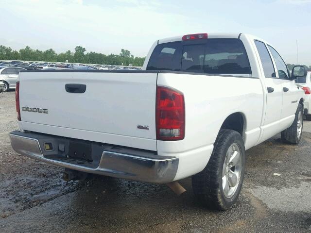 1D7HA18D84J255689 - 2004 DODGE RAM 1500 S WHITE photo 4