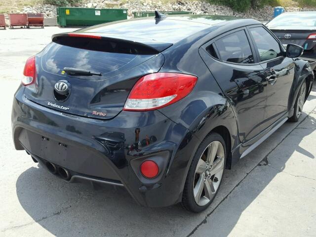 KMHTC6AEXDU098725 - 2013 HYUNDAI VELOSTER T BLACK photo 4