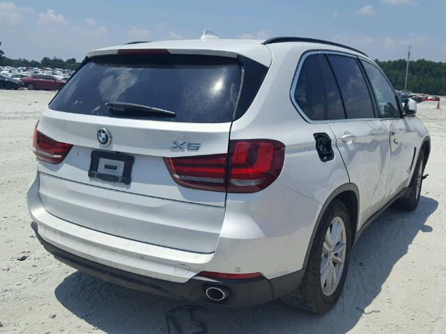 5UXKS4C52F0N07586 - 2015 BMW X5 WHITE photo 4