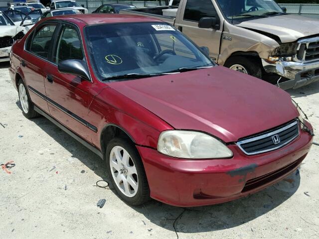 1HGEJ6678XL036426 - 1999 HONDA CIVIC LX RED photo 1