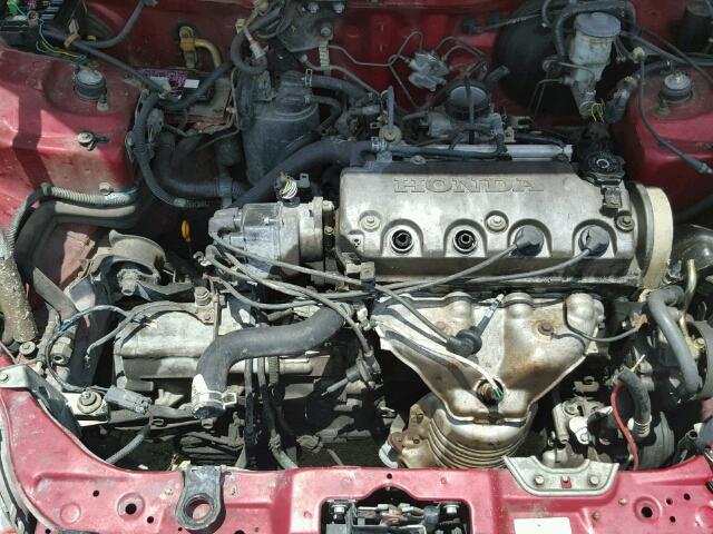 1HGEJ6678XL036426 - 1999 HONDA CIVIC LX RED photo 7