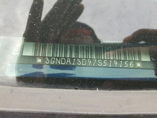 3GNDA13D97S519156 - 2007 CHEVROLET HHR LS BLUE photo 10