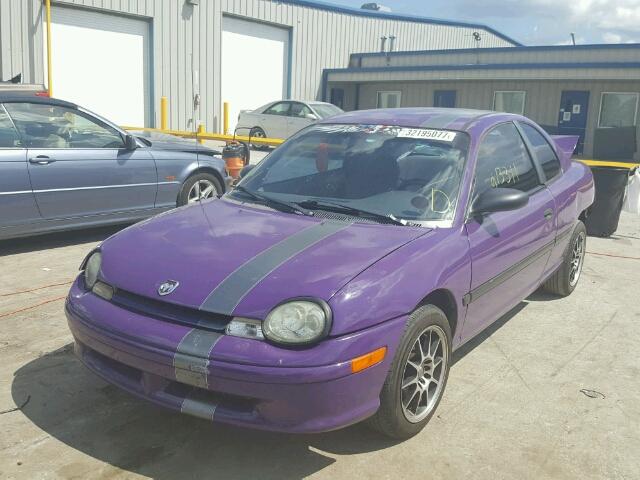 1B3ES22C1TD698846 - 1996 DODGE NEON PURPLE photo 2