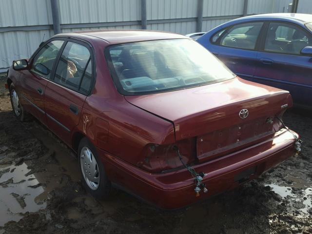 2T1BB02E2TC142887 - 1996 TOYOTA COROLLA DX BURGUNDY photo 3