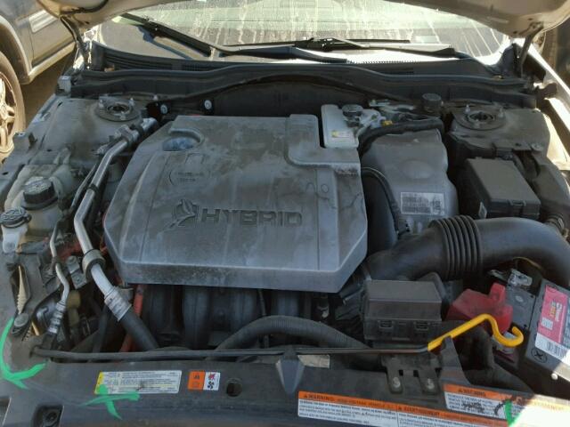 3FADP0L34AR186474 - 2010 FORD FUSION HYB SILVER photo 7