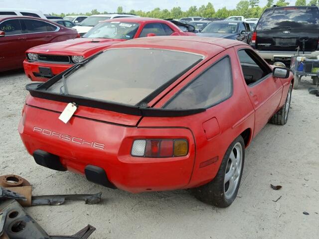 WP0JA0923BS820621 - 1981 PORSCHE 928 RED photo 4