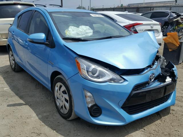 JTDKDTB33F1087823 - 2015 TOYOTA PRIUS C BLUE photo 1