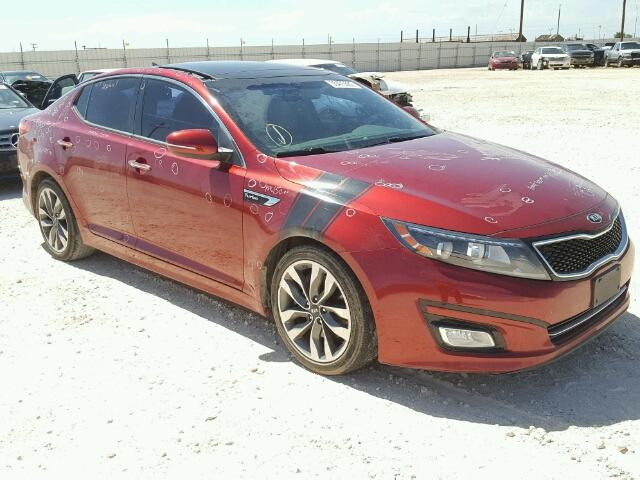 5XXGR4A67FG450623 - 2015 KIA OPTIMA SX RED photo 1