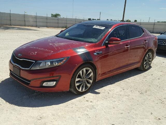 5XXGR4A67FG450623 - 2015 KIA OPTIMA SX RED photo 2