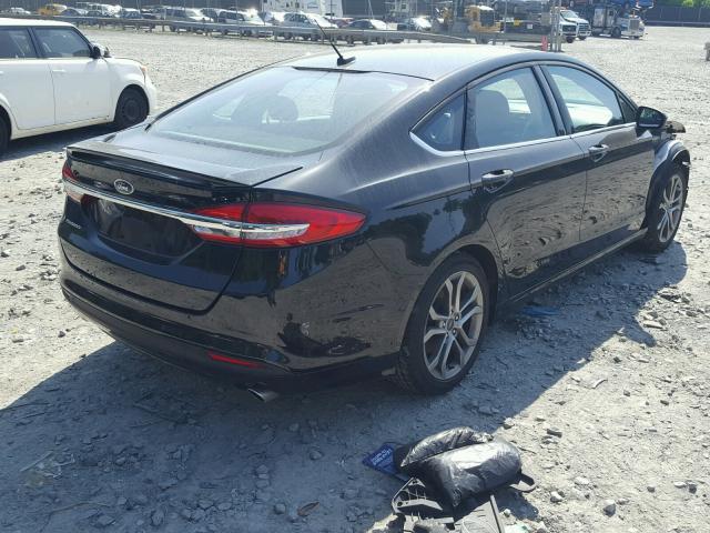 3FA6P0G74HR328158 - 2017 FORD FUSION S BLACK photo 4