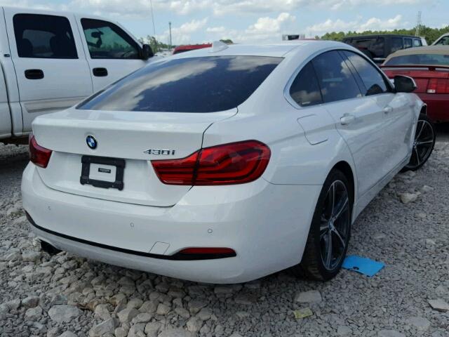 WBA4J1C55JBA30161 - 2018 BMW 430I GRAN WHITE photo 4