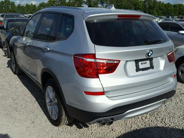 5UXWZ7C36H0V88656 - 2017 BMW X3 SDRIVE2 SILVER photo 3