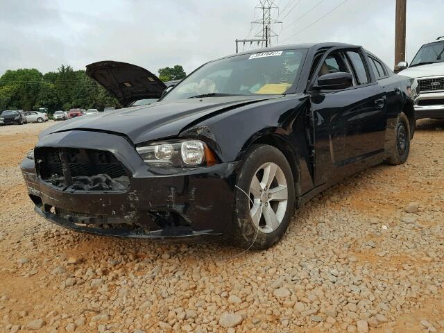 2C3CDXBG2EH295890 - 2014 DODGE CHARGER SE BLACK photo 2