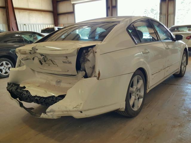 1N4BA41E24C847961 - 2004 NISSAN MAXIMA SE WHITE photo 4