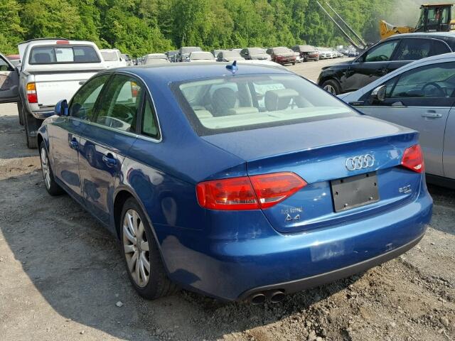 WAUSF78K89A145510 - 2009 AUDI A4 PREMIUM BLUE photo 3