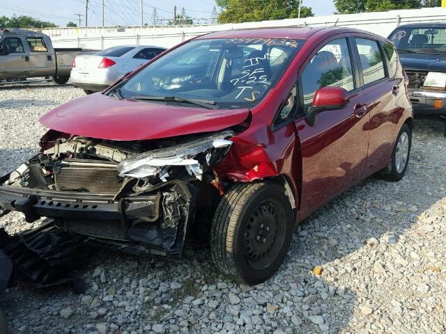 3N1CE2CP2EL362329 - 2014 NISSAN VERSA NOTE MAROON photo 2