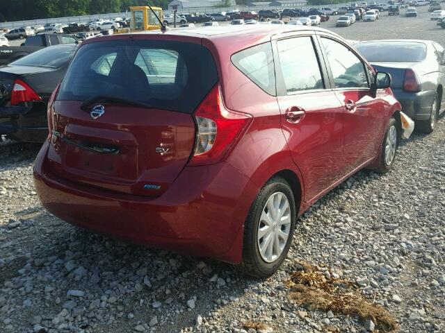 3N1CE2CP2EL362329 - 2014 NISSAN VERSA NOTE MAROON photo 4