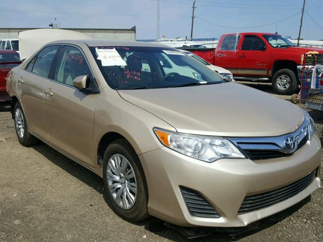 4T1BF1FK3CU100155 - 2012 TOYOTA CAMRY BASE Золотой фото 1