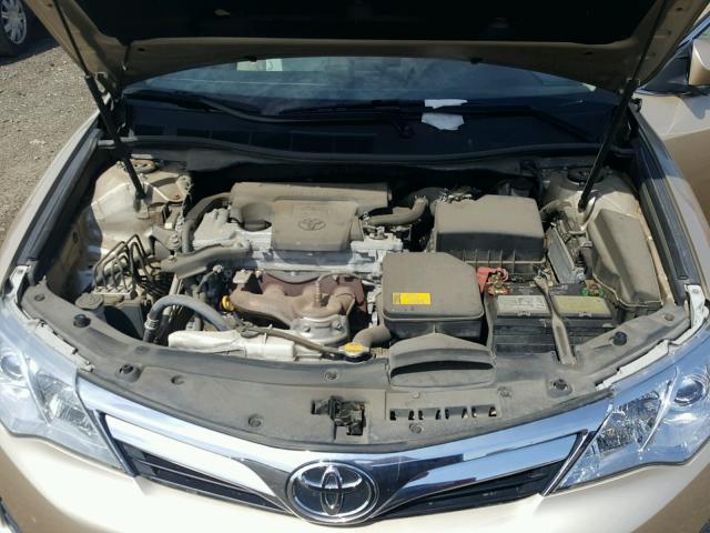 4T1BF1FK3CU100155 - 2012 TOYOTA CAMRY BASE Золотой фото 7