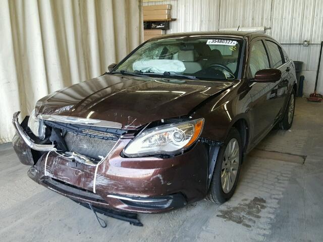 1C3CCBAB3DN686290 - 2013 CHRYSLER 200 LX BROWN photo 2