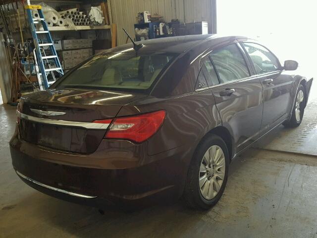 1C3CCBAB3DN686290 - 2013 CHRYSLER 200 LX BROWN photo 4