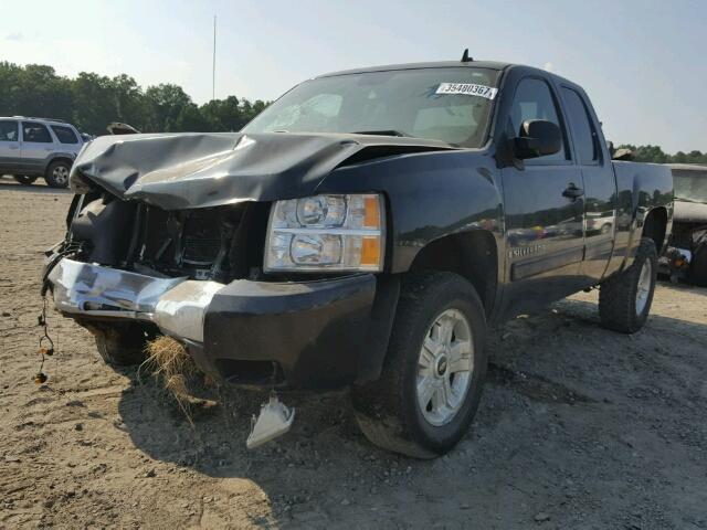 2GCEK290991125319 - 2009 CHEVROLET SILVERADO BLACK photo 2