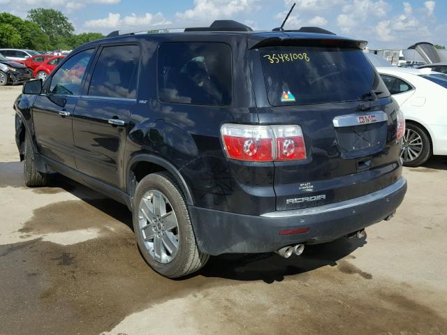 1GKLRNED7AJ136475 - 2010 GMC ACADIA SLT 黑色 照片 3