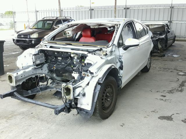 3FA6P0G74ER252226 - 2014 FORD FUSION S WHITE photo 2