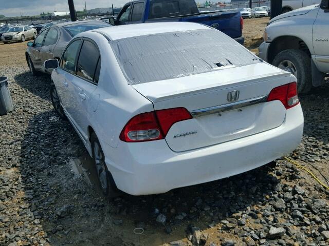 2HGFA15089H000554 - 2009 HONDA CIVIC EXL 白色 照片 3