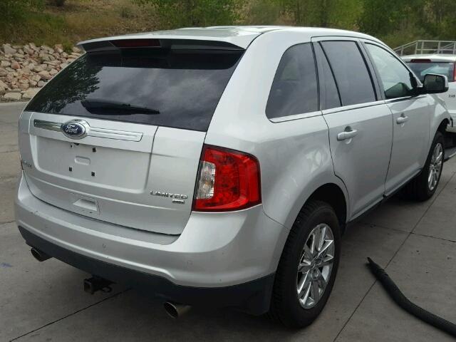 2FMDK4KC5BBA13088 - 2011 FORD EDGE LIMIT SILVER photo 4