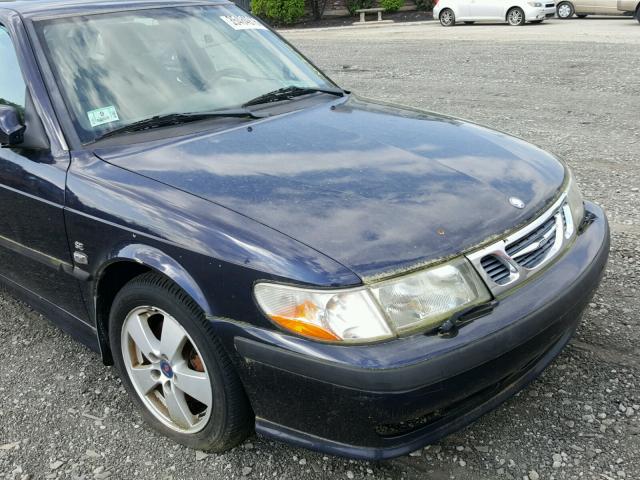 YS3DF58K022000972 - 2002 SAAB 9-3 SE BLUE photo 9