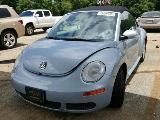 3VWRF31Y69M404309 - 2009 VOLKSWAGEN NEW BEETLE BLUE photo 2