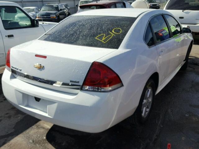 2G1WB5EK4A1134634 - 2010 CHEVROLET IMPALA LT WHITE photo 4