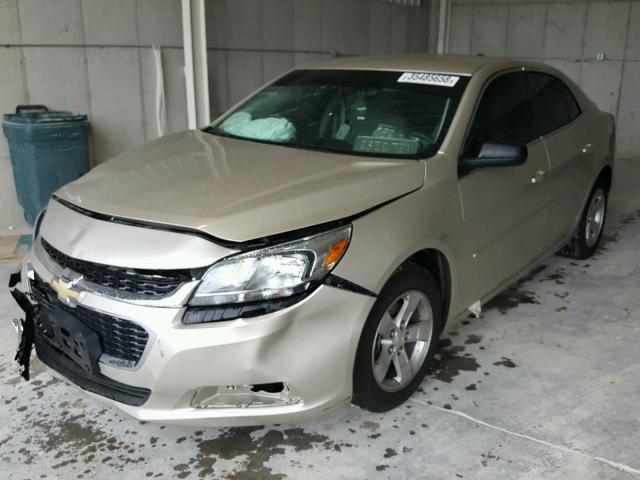 1G11A5SLXFF289988 - 2015 CHEVROLET MALIBU LS GOLD photo 2