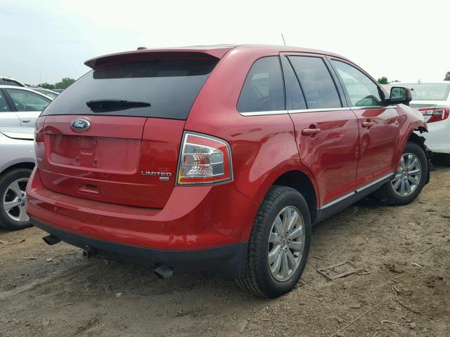 2FMDK4KC7ABB23722 - 2010 FORD EDGE LIMIT RED photo 4