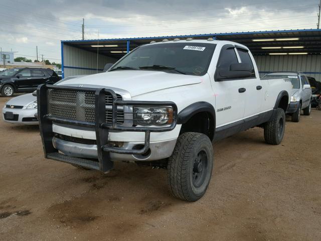 3D3KS28C95G760564 - 2005 DODGE RAM 2500 S WHITE photo 2