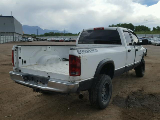 3D3KS28C95G760564 - 2005 DODGE RAM 2500 S WHITE photo 4