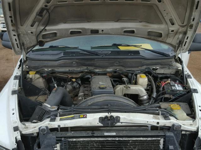 3D3KS28C95G760564 - 2005 DODGE RAM 2500 S WHITE photo 7