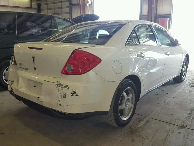 1G2ZF57B984260609 - 2008 PONTIAC G6 VALUE L WHITE photo 4