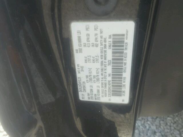 3D3KU28D84G148745 - 2004 DODGE RAM 2500 S BLACK photo 10