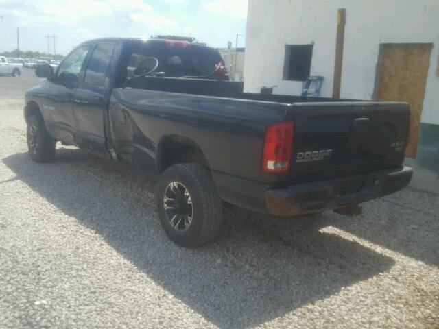 3D3KU28D84G148745 - 2004 DODGE RAM 2500 S BLACK photo 3