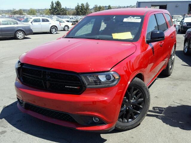 1C4RDHAG6GC412745 - 2016 DODGE DURANGO SX RED photo 2