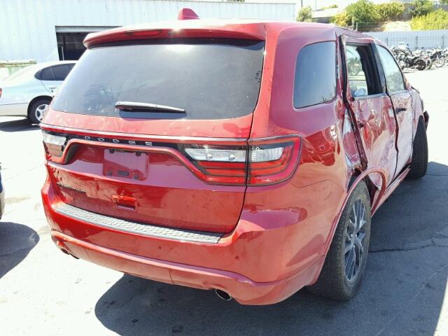 1C4RDHAG6GC412745 - 2016 DODGE DURANGO SX RED photo 4